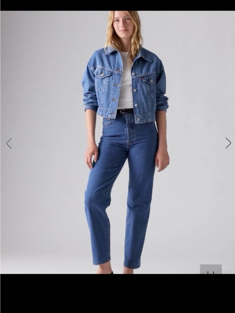 Levi’s Ribcage Straight Ankle Women's Jeans in Dial Up Dark Indigo Worn In Sz 29 - Picture 5 of 12